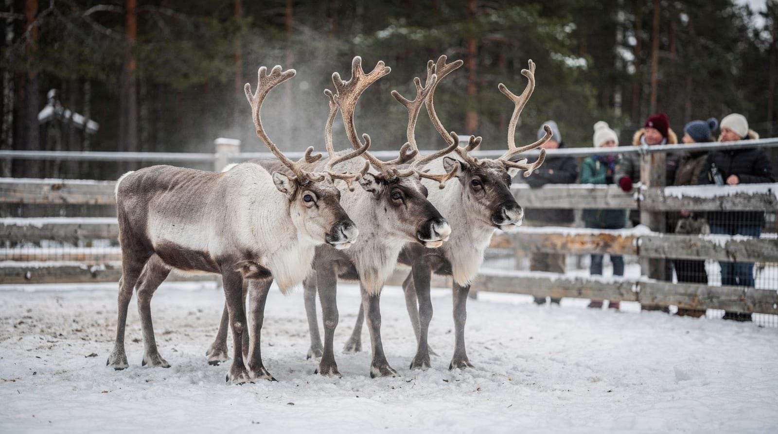 Helsinki: Nuuksio reindeer park tour
